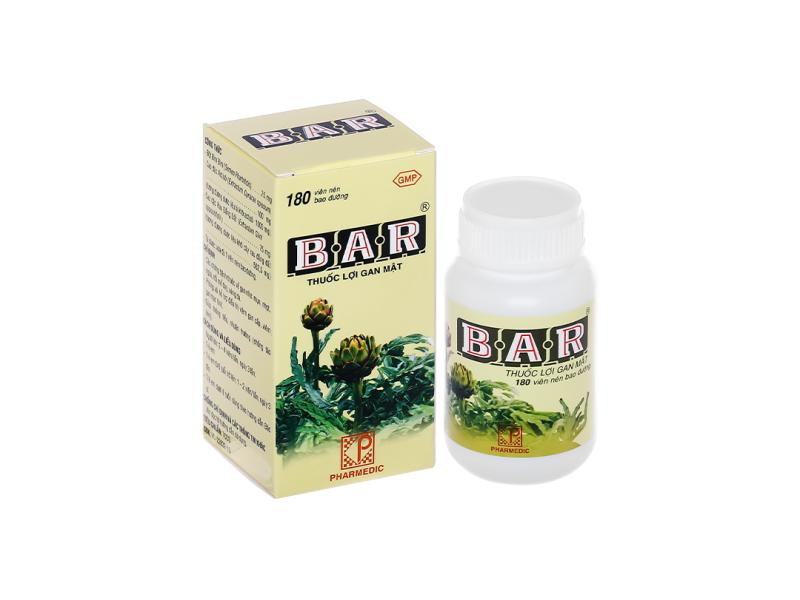 Bar hỗ trợ bệnh lý về gan, nhuận tràng lọ 180 viên
