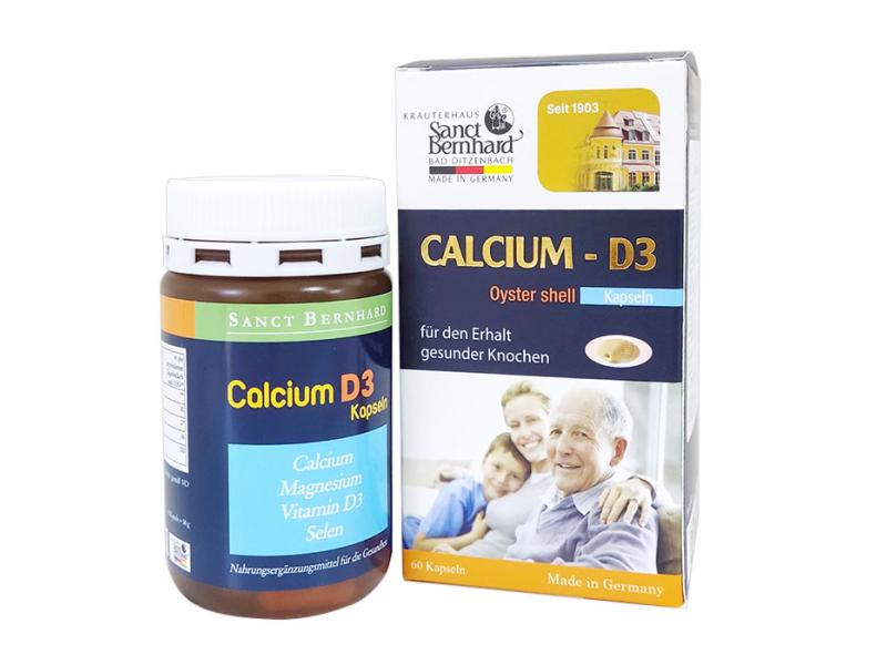 Calcium-D3 Kapseln Sanct Bernhard 60 viên – Viên uống bổ sung canxi