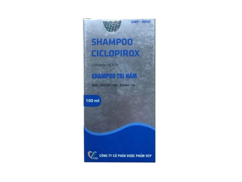 Dầu gội Shampoo Ciclopirox  trị nấm ngứa da đầu (100ml)