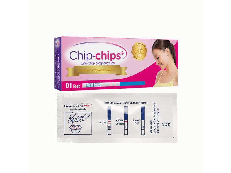 Dụng cụ phát hiện thai sớm Chip-Chips Tanaphar sau giao hợp 7 - 10 ngày (12 que)