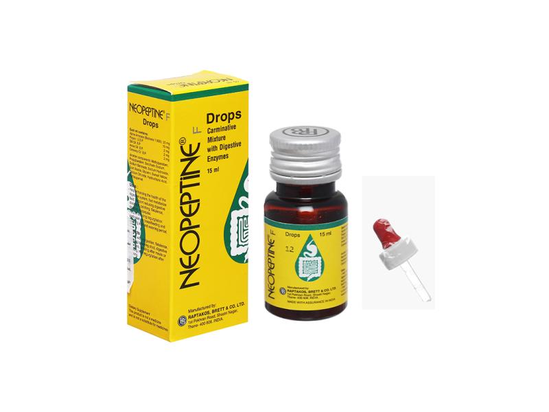 Dung dịch Neopeptine F Drops hỗ trợ giảm đầy hơi, trướng bụng chai 15ml