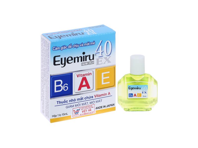 Dung dịch nhỏ mắt Eyemiru 40 EX phòng và trị các bệnh về mắt chai 15ml