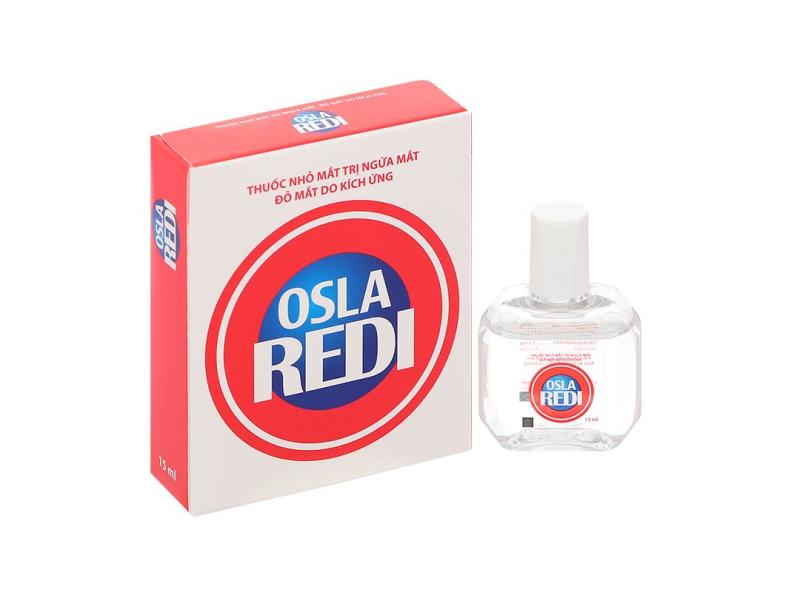 Dung dịch nhỏ mắt Osla Redi điều trị đỏ mắt, ngứa mắt, rát mắt lọ 15ml