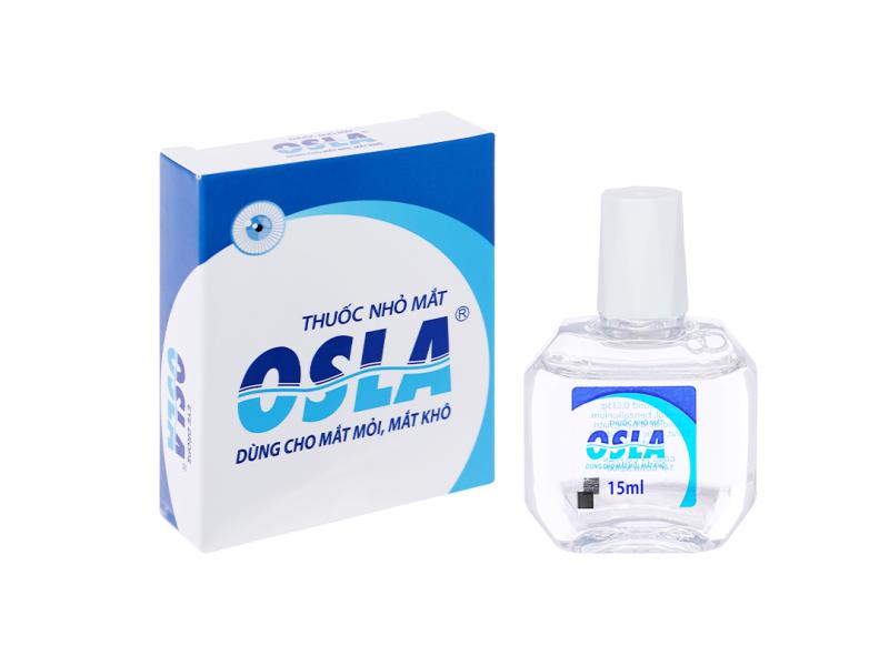 Dung dịch nhỏ mắt Osla rửa mắt, trị ngứa mắt, mỏi mắt, khô rát mắt lọ 15ml