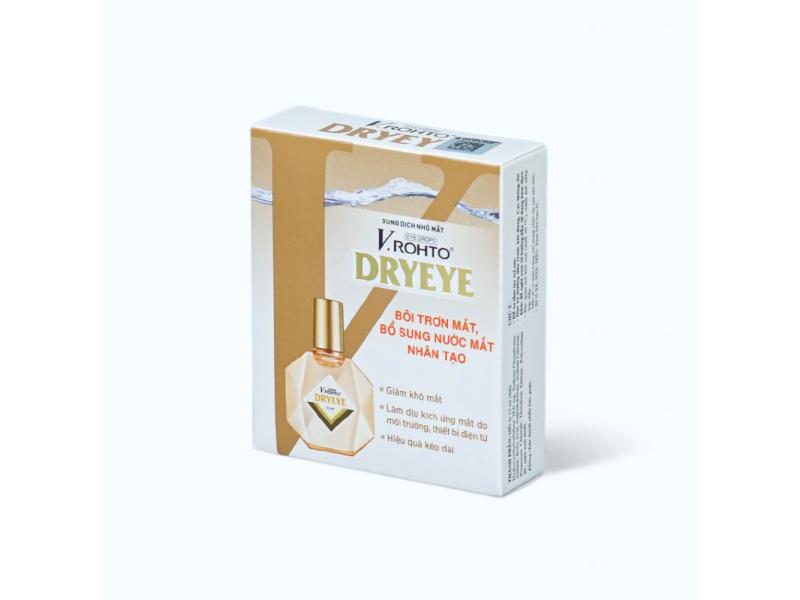 Dung dịch nhỏ mắt VROHTO Dryeye bôi trơn mắt và bổ sung nước mắt nhân tạo (Chai 13ml)