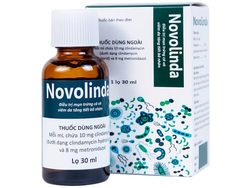 Dung dịch Novolinda CPC1 Hà Nội điều trị bệnh trứng cá, viêm nang lông (30ml)