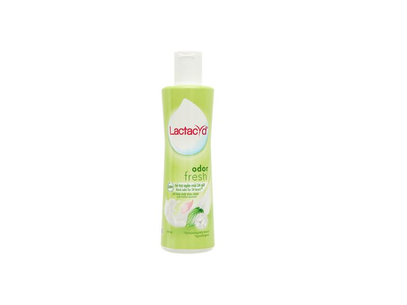 Dung dịch vệ sinh phụ nữ Lactacyd Odor Fresh Sanofi hỗ trợ bảo vệ và ngăn mùi khó chịu (250ml)