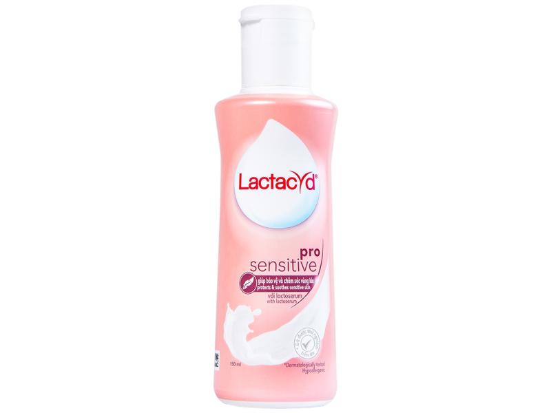 Dung dịch vệ sinh phụ nữ Lactacyd Pro Sensitive bảo vệ và chăm sóc vùng kín (150ml)