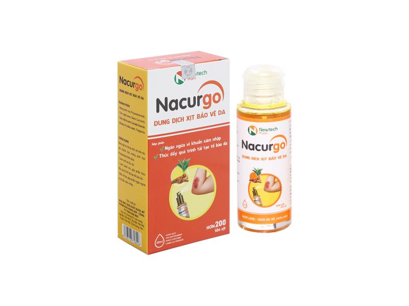 Dung dịch xịt Nacurgo bảo vệ, tái tạo da, ngừa vi khuẩn chai 30ml