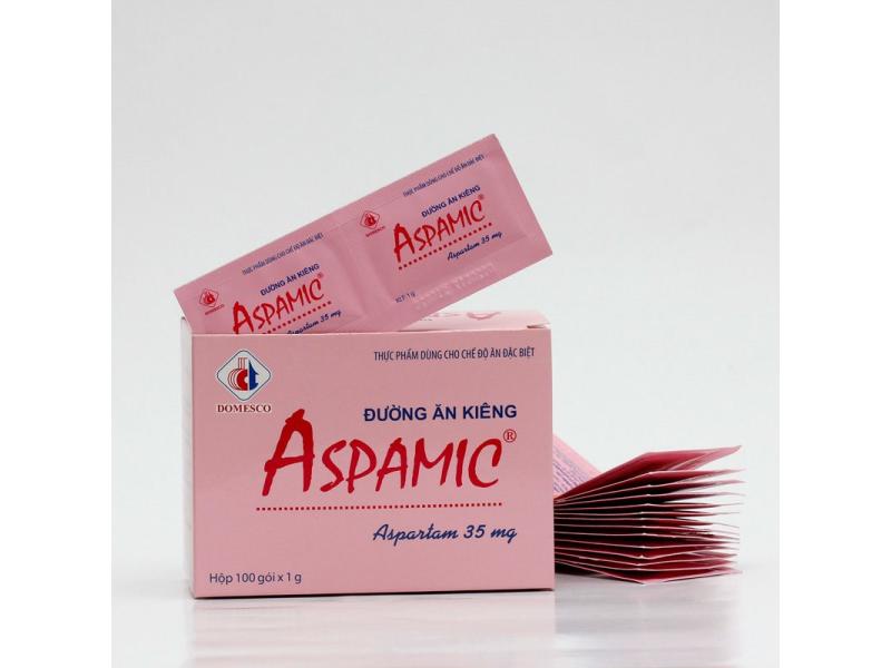 Đường ăn kiêng Aspamic Domesco dành cho người kiêng ăn chất bột, người tiểu đường, béo phì (50 gói)