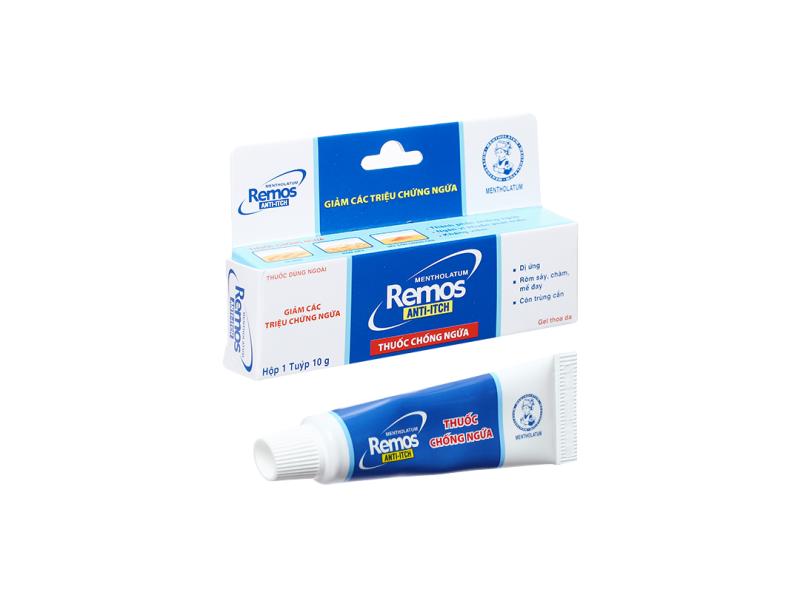 Gel bôi Remos Anti-Itch trị viêm da, côn trùng đốt tuýp 10g