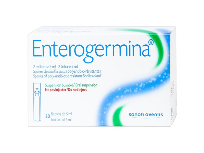 Hỗn dịch uống men vi sinh Enterogermina 2 tỷ/5ml điều trị rối loạn tiêu hóa (2 vỉ x 10 ống)