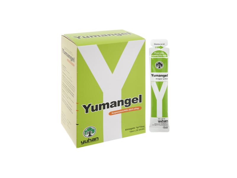 Hỗn dịch uống Yumangel 1g trị trào ngược dạ dày, thực quản (20 gói x 15ml)