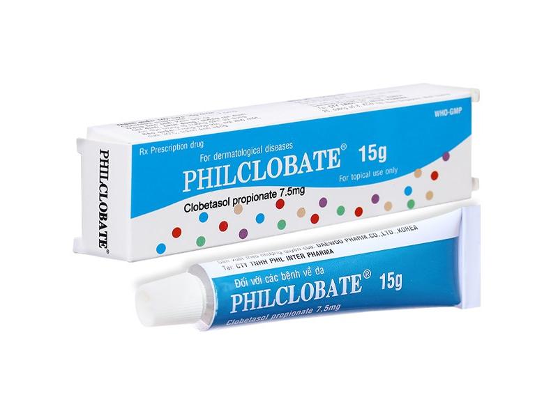 Kem bôi Philclobate trị viêm da tuýp 15g