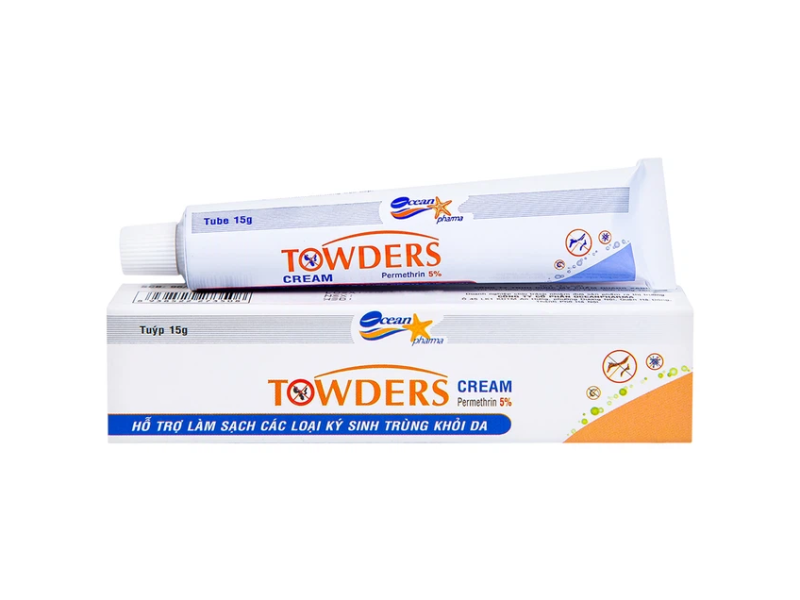 Kem Towders Cream Quang Xanh hỗ trợ phòng ngừa muỗi, ghẻ, chấy và giữ ẩm, mềm mịn da (15g)
