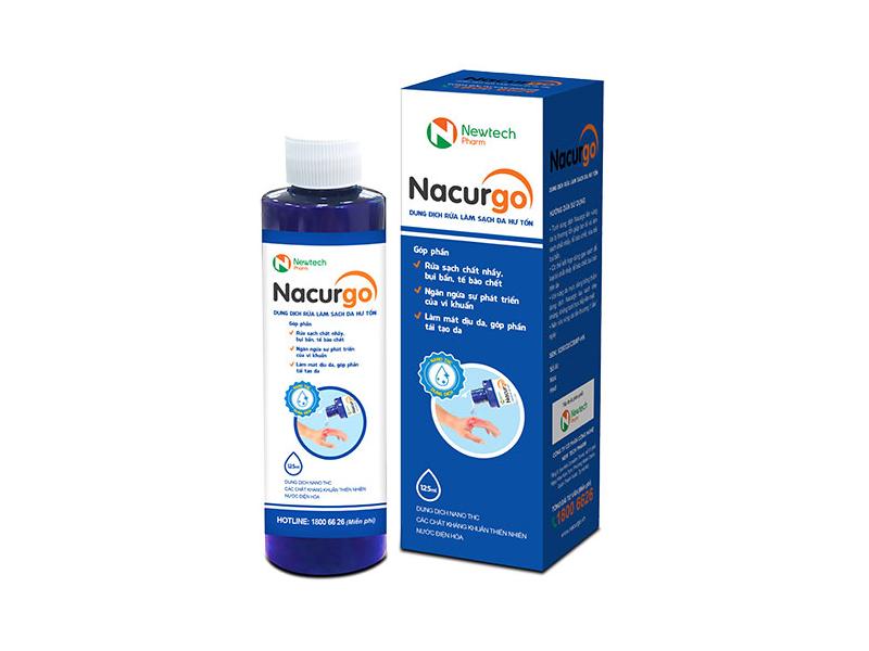 Nacurgo xanh rửa, sát khuẩn vết thương (125ml)