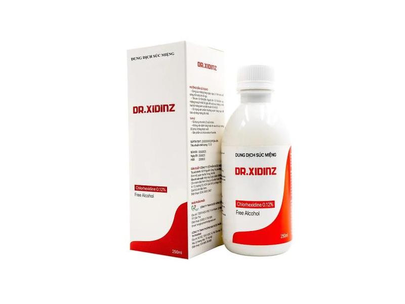Nước súc miệng Dr.Xidinz 250ml DK Pharma loại bỏ và ngăn ngừa mảng bám, làm trắng răng