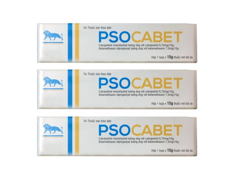 Psocabet 15g điều trị tại chỗ bệnh vảy nến thể mảng