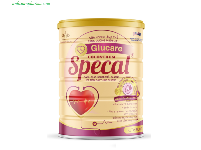 SPECAL GLUCARE - Sữa non kháng thể dành cho người tiểu đường và tiền đái tháo đường