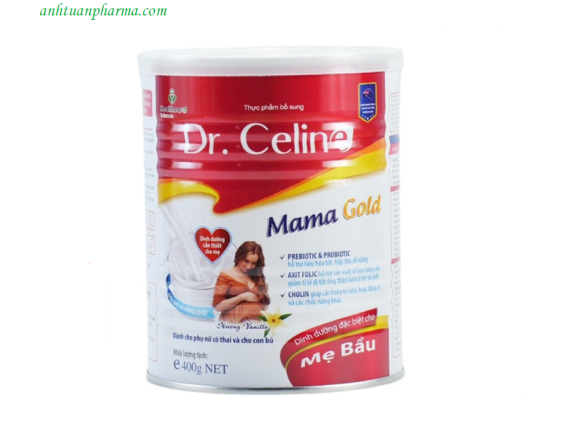 Sữa bột Dr. Celine Mama Gold giúp bổ sung dinh dưỡng cho mẹ bầu ( 400g)