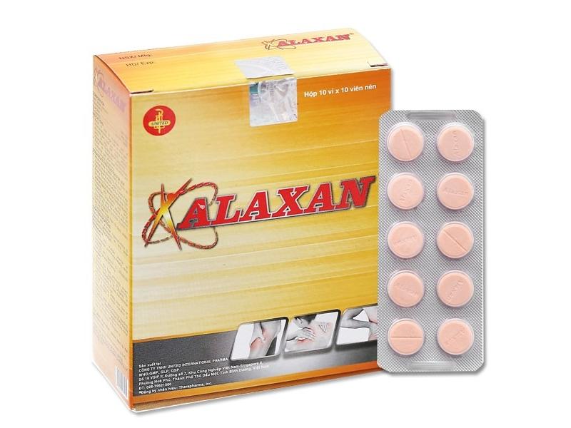 Thuốc Alaxan United giảm các cơn đau cơ xương, nhức đầu, đau bụng kinh, nhức răng (10 vỉ x 10 viên)