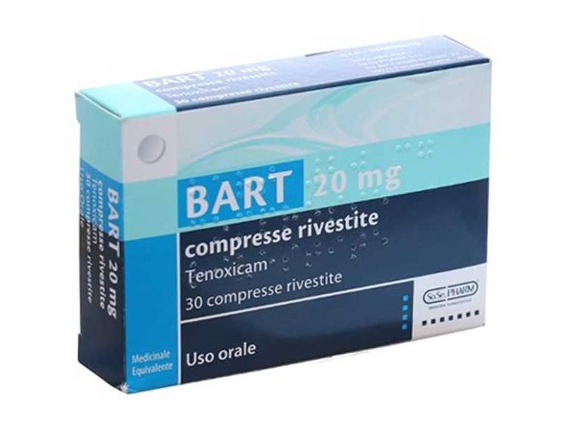 Thuốc Bart 20mg SoSepharm điều trị viêm khớp dạng thấp, viêm xương khớp (3 vỉ x 10 viên)