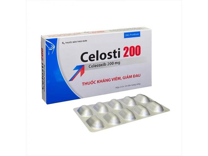 Thuốc Celosti 200 DHG điều trị thoái hóa khớp, viêm khớp dạng thấp (2 vỉ x 10 viên)