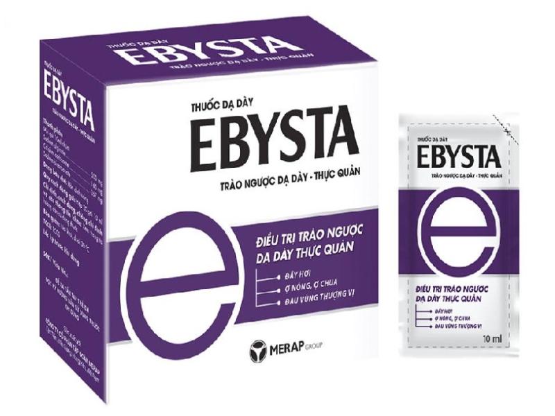 Thuốc dạ dày Ebysta Merap điều trị trào ngược dạ dày, thực quản (20 gói x 10ml)