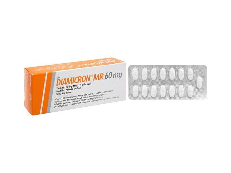 Thuốc Diamicron MR 60mg Servier điều trị tiểu đường tuýp 2 (2 vỉ x 15 viên)