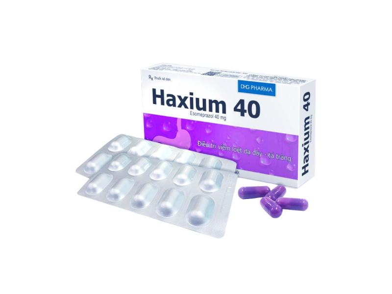 Thuốc Haxium 40 DHG hỗ trợ phòng và điều trị loét dạ dày - tá tràng (3 vỉ x 10 viên)