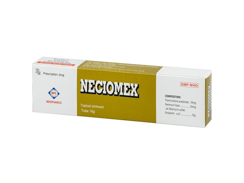 Thuốc mỡ bôi da Neciomex Medipharco điều trị các bệnh chàm, viêm da (10g)