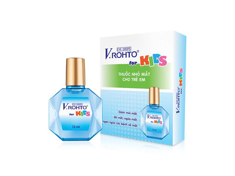 Thuốc nhỏ mắt V.Rohto For Kids giảm mỏi mắt, đỏ mát, ngứa mắt (13ml)