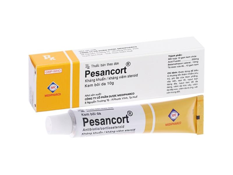 Thuốc Pesancort tuýp 5g – điều trị thương tổn thâm nhiễm khu trú