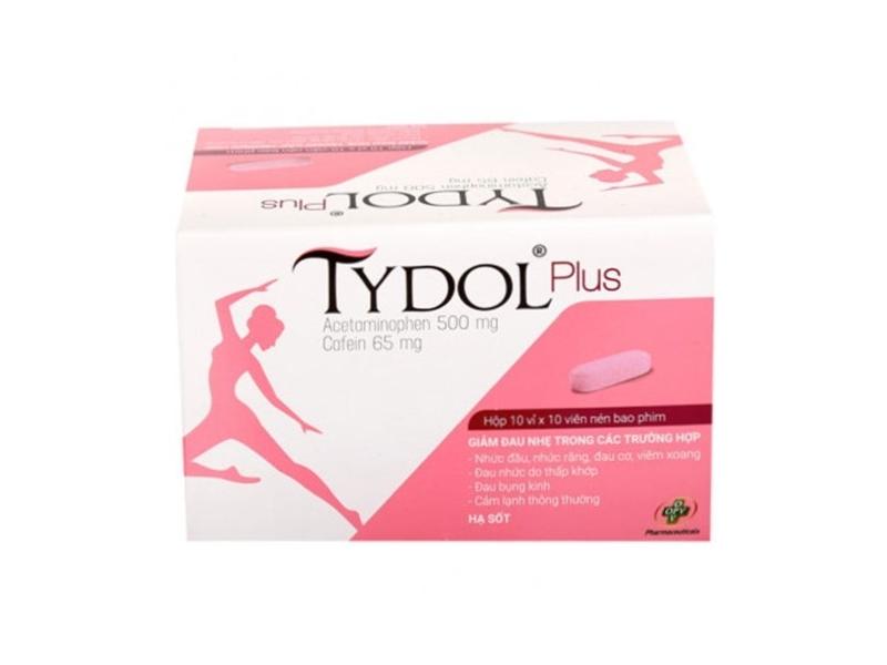 Thuốc Tydol Plus 500/65mg OPV giảm đau và hạ sốt (10 vỉ x 10 viên)