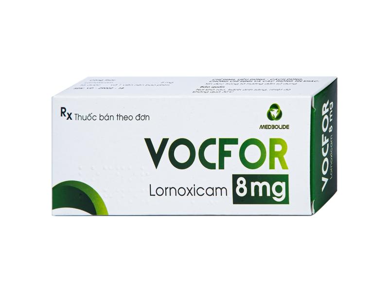 Thuốc Vocfor 8mg Medisun điều trị đau sau phẫu thuật (3 vỉ x 10 viên)