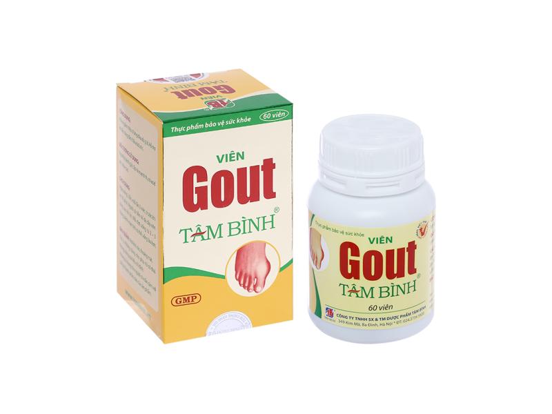 Viên Gout Tâm Bình hỗ trợ giảm triệu chứng đau do gút (60 viên)