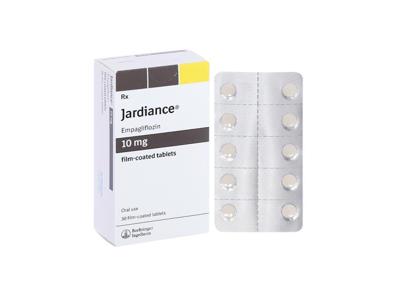 Viên nén Jardiance 10mg Boehringer điều trị đái tháo đường tuýp 2 (3 vỉ x 10 viên)