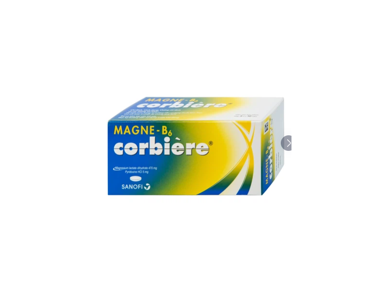 Viên nén Magne-B6 Corbière Sanofi điều trị thiếu magnesi riêng biệt hay kết hợp (5 vỉ x 10 viên)