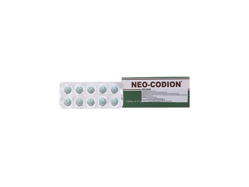 Viên nén Neo-Codion Bouchara điều trị triệu chứng ho khan (2 vỉ x 10 viên)