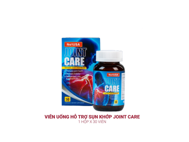 Viên uống hỗ trợ sụn khớp No1USA Joint Care hộp 30 viên