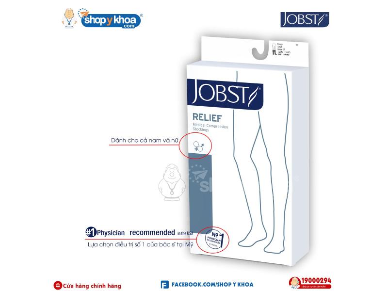 Vớ đùi y khoa chống suy giãn tĩnh mạch Jobst Relief size L