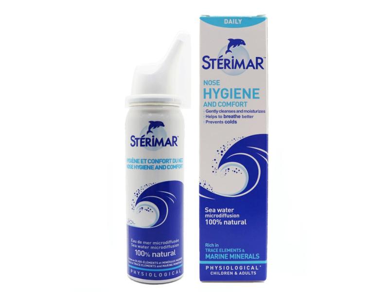 Xịt mũi Sterimar Nose Hygiene and Comfort - Xịt muối biển vệ sinh khoang mũi hàng ngày