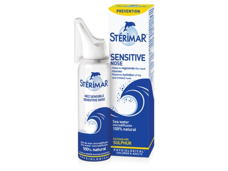 Xịt mũi Sterimar Sensitive Nose United Kingdom vệ sinh và bảo vệ niêm mạc mũi hàng ngày (chai 50ml)
